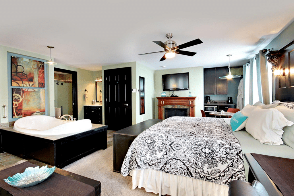 Bedroom at the Prairieside Suites in Grandville