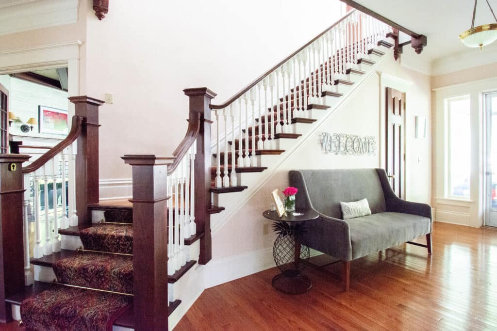 Staircase at the Nordic Pineapple