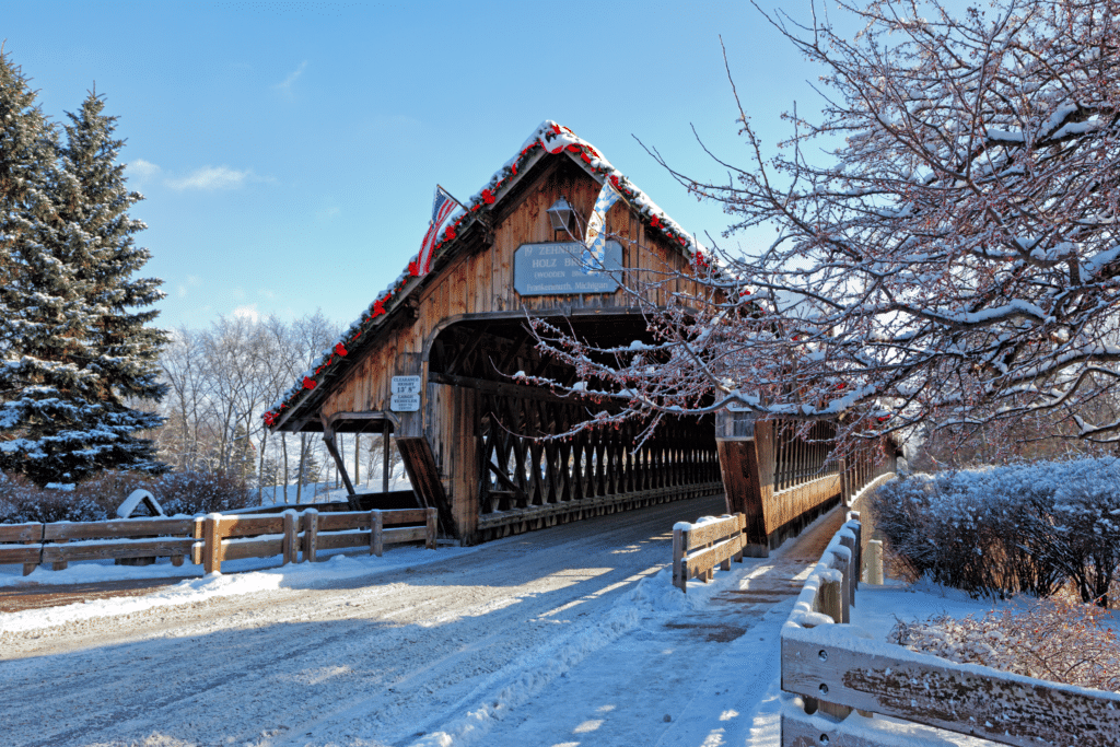 Coverered brisge in Frankenmuth, Michigan