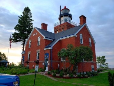 Big Bay Point Lighthouse exterior.