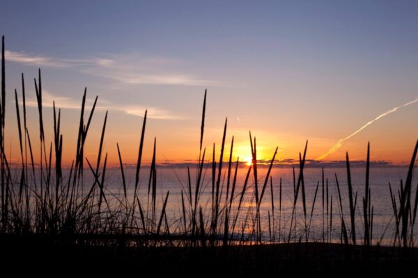Sunrise on the beach in Oscoda