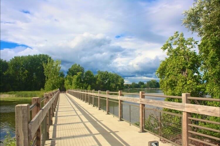 Boardwalk along the BayZil Trail, one of Michigan’s 