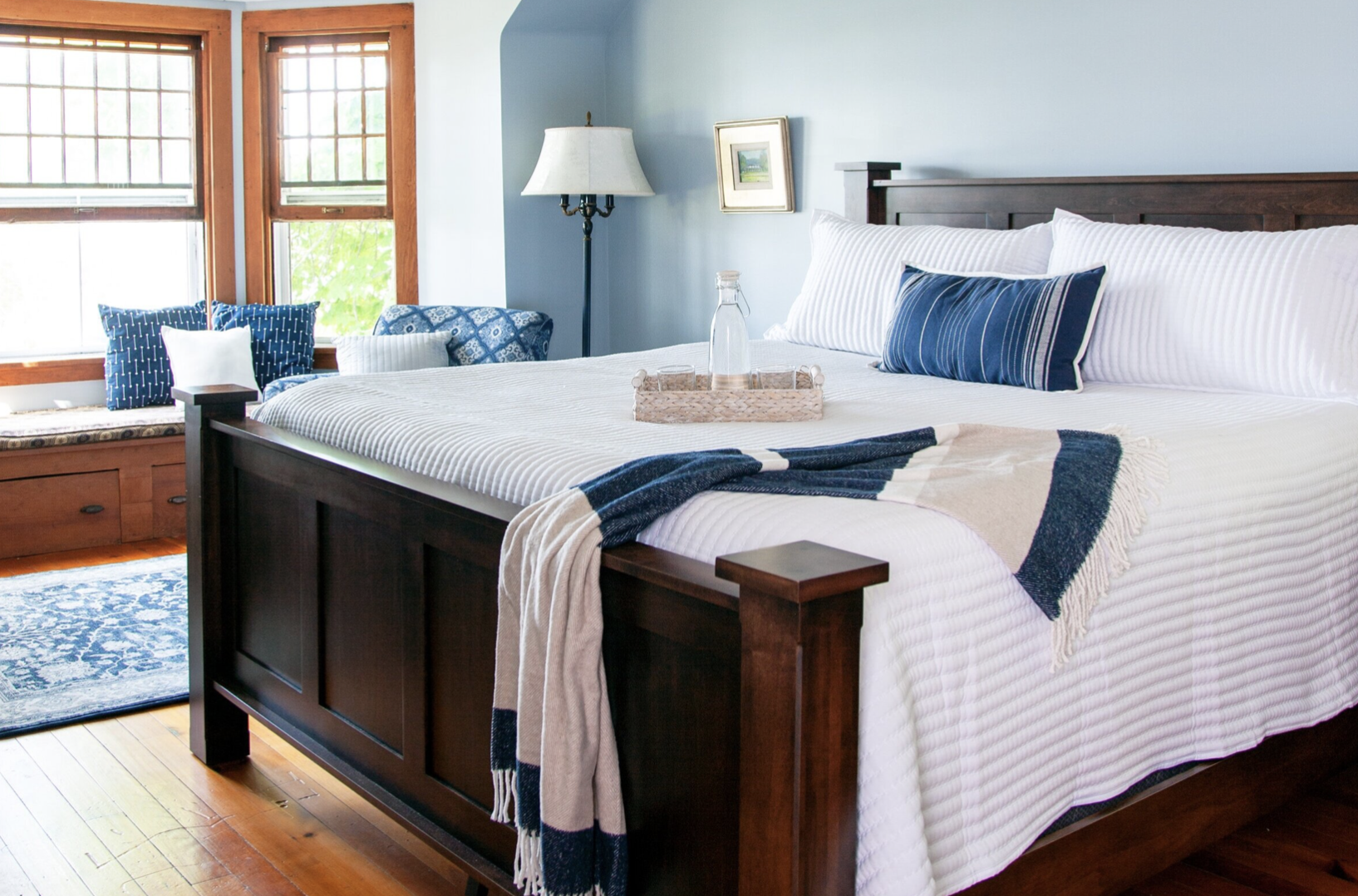 Cherry Sleigh bed at the Canfield House