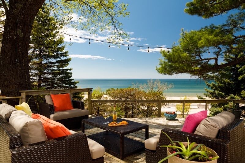 Lake Michigan from Looking Glass Deck