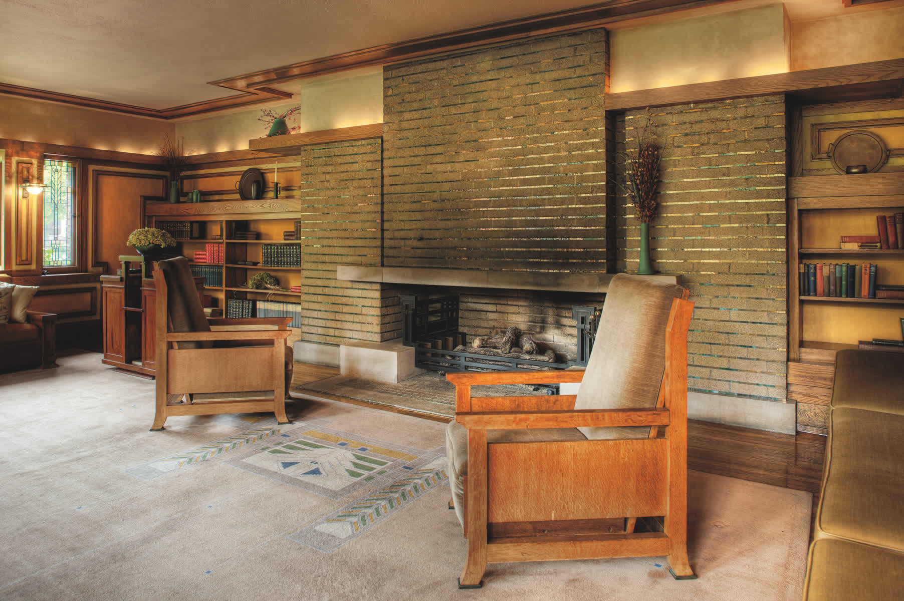 Living room at the Meyer May home