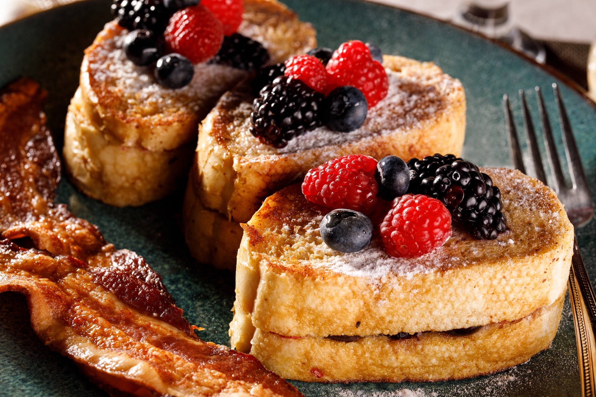 Mixed Berry Stuffed French Toast