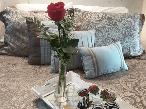 Roses and Chocolate Covered Strawberries