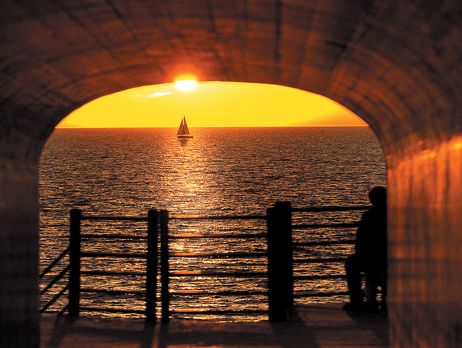 Holland Tunnel at sunset 