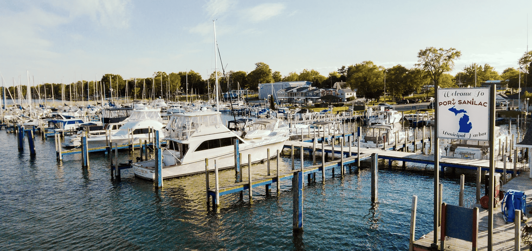 Boats at the Port Sanilac Marina