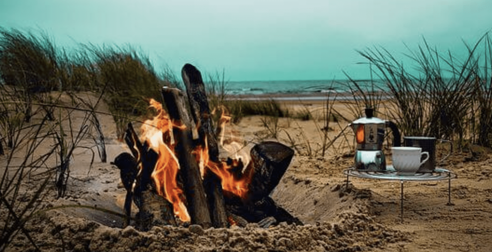 Bonfire on the beach