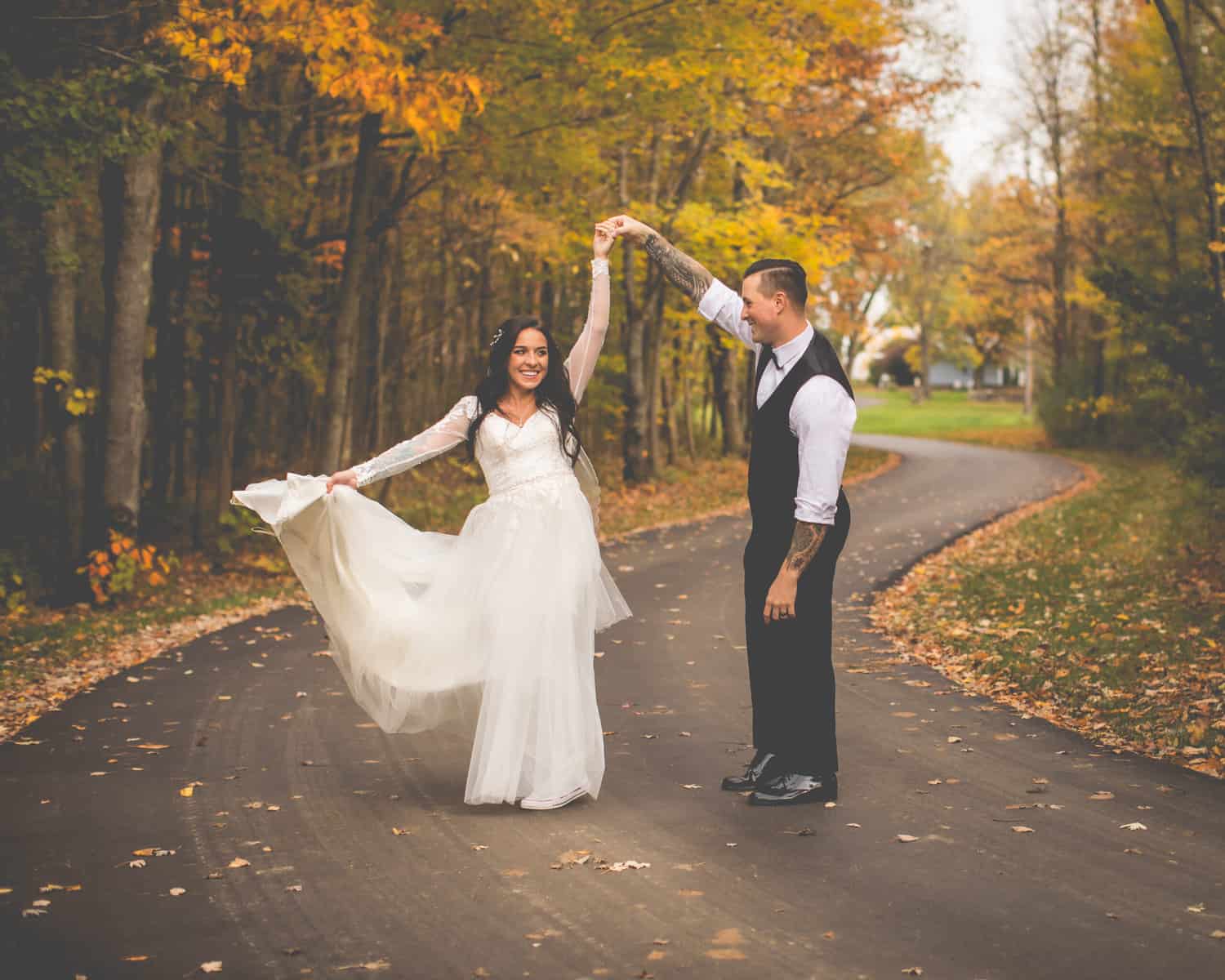 Beautiful wedding couple at Castle in the Country Bed and Breakfast