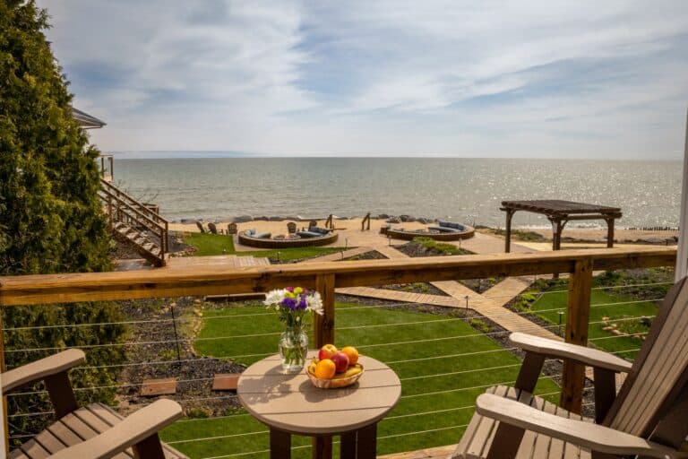 HDR - Balcony View from Huron House Luxury Bed and Breakfast in Oscoda