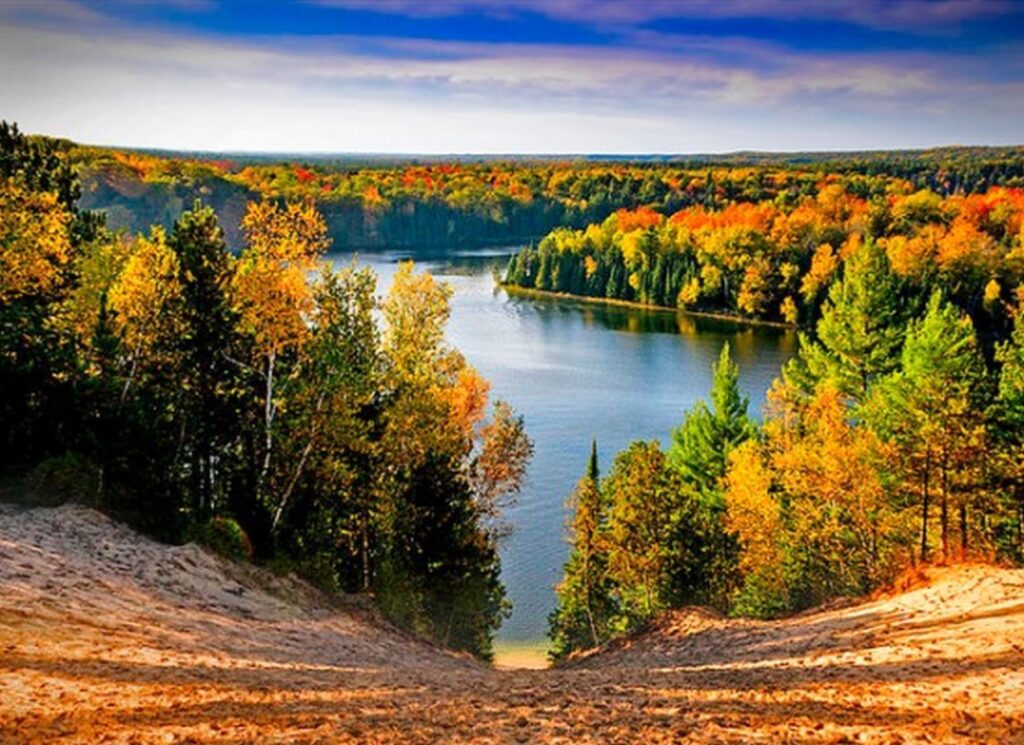 Lookout point on the AuSable River Road