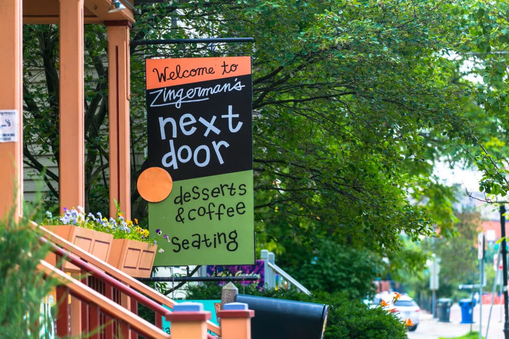 Front entrance to the Zingermans