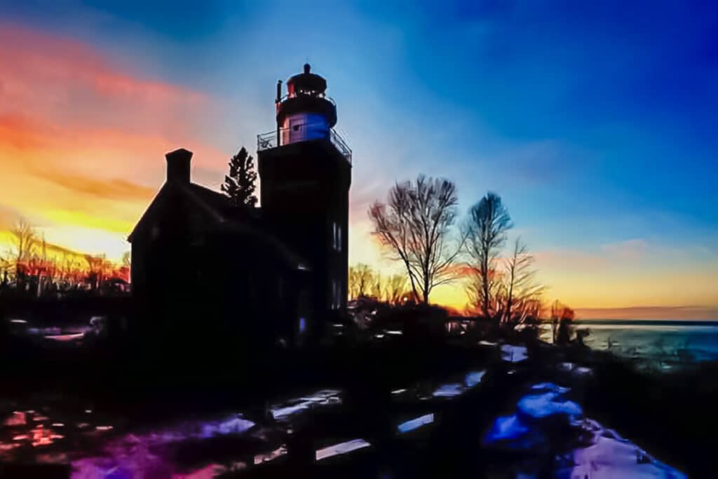 Big Bay Lighthouse at Sunset