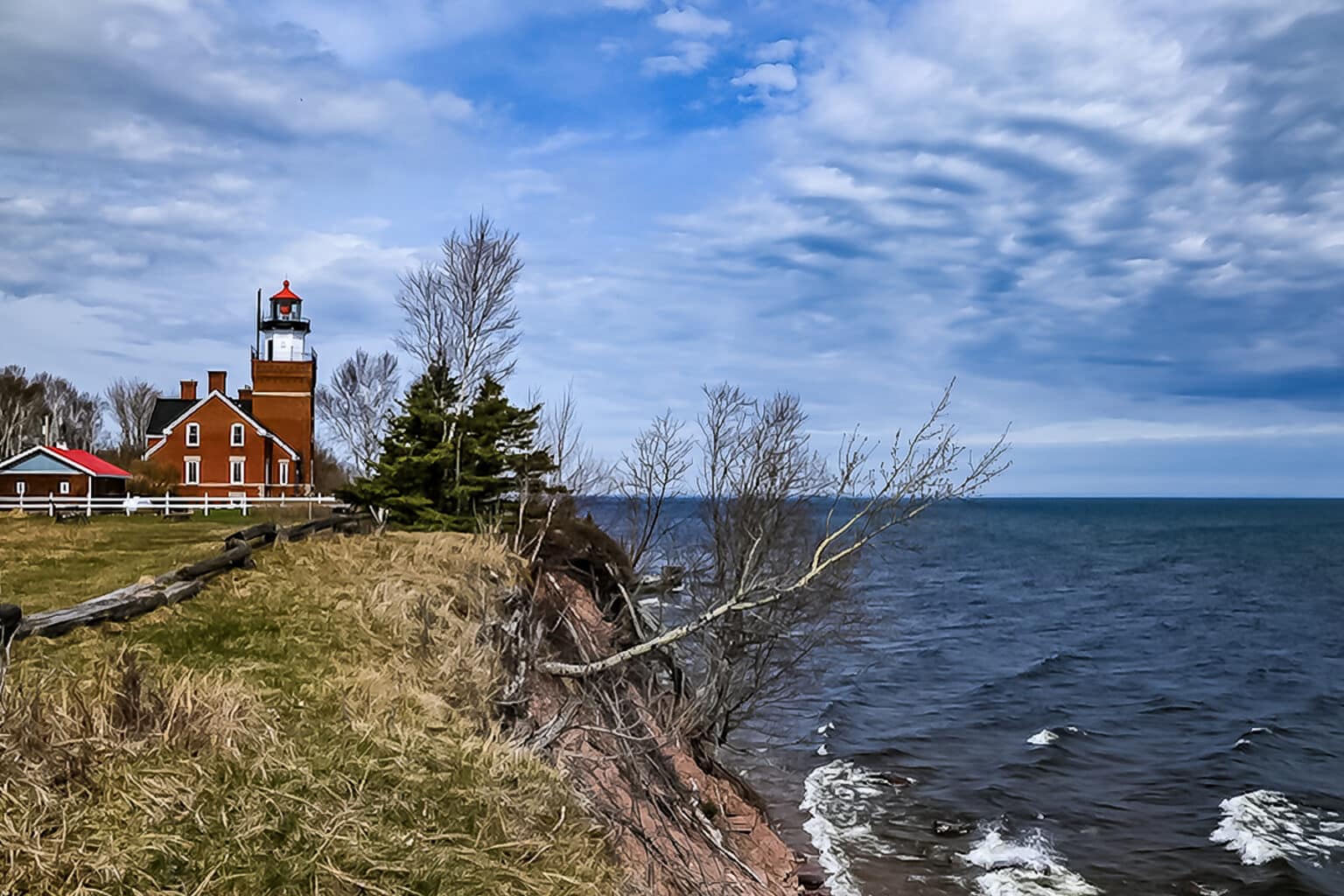 Big Bay Lighthouse Bed and Breakfast overlooking Lake Superior in the Michigan Upper Penisula