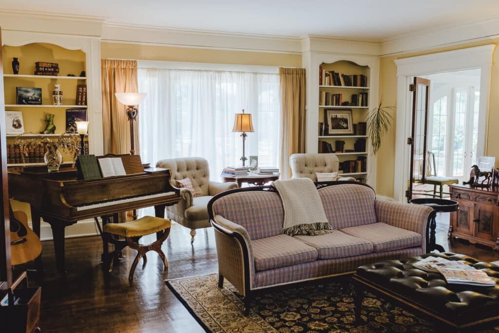 Living room at the Leonard at Logan House