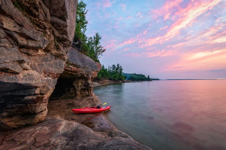 Kayaking in the Upper Peninsula
