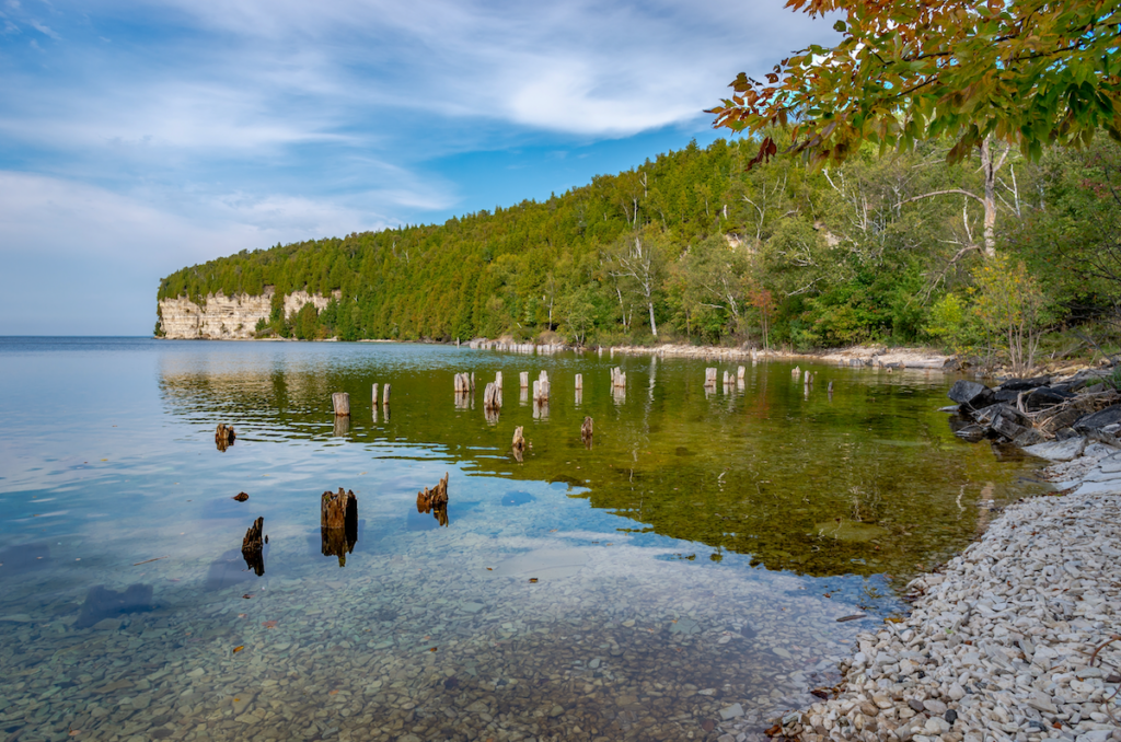 Big Bay deNoc Shoreline in the Upper Peninsula of Michigan