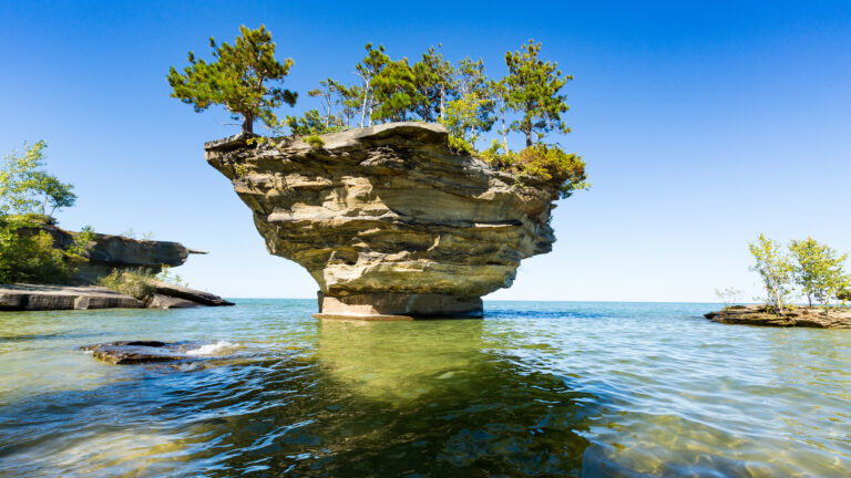 Turnip Rock in Northeast Michigan