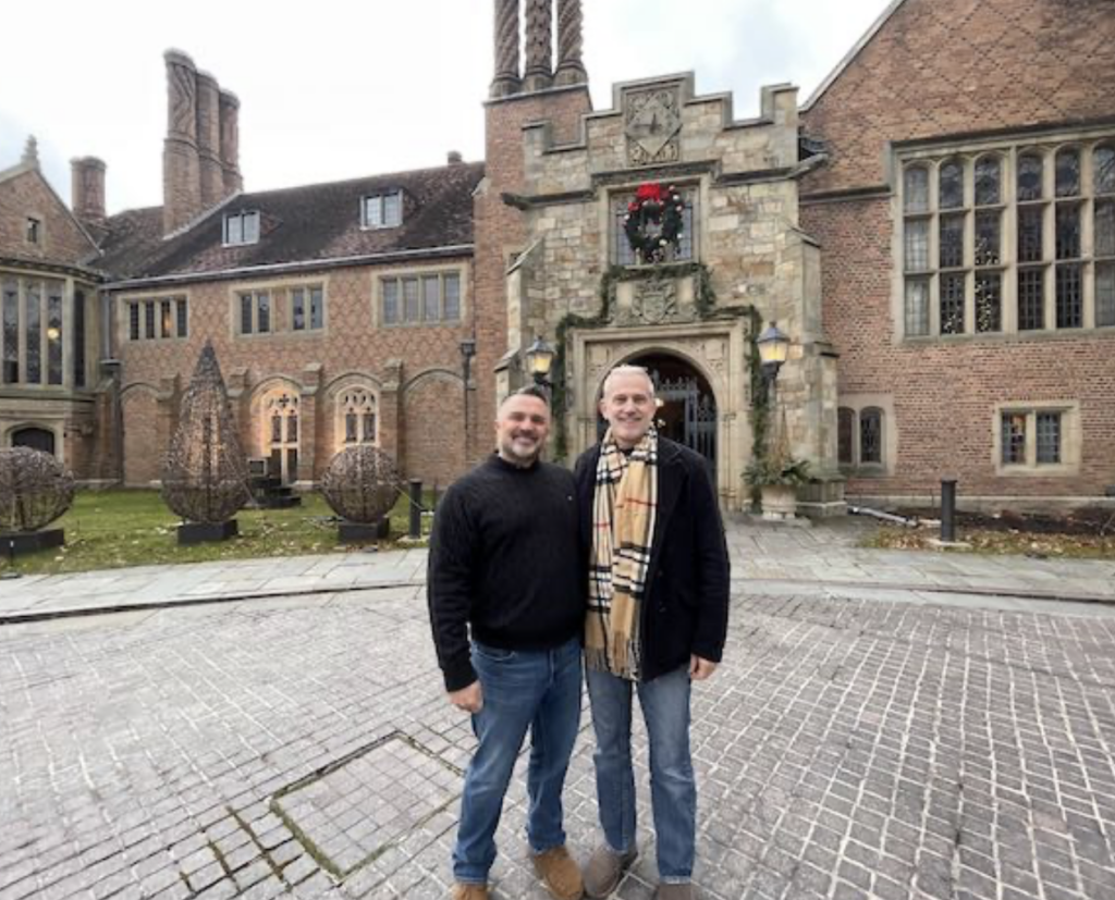 Stag's Leap innkeepers standing in front of Meadow Brook