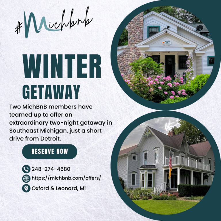 Winter promotion for Stag's Leap & Maple Cove B&B